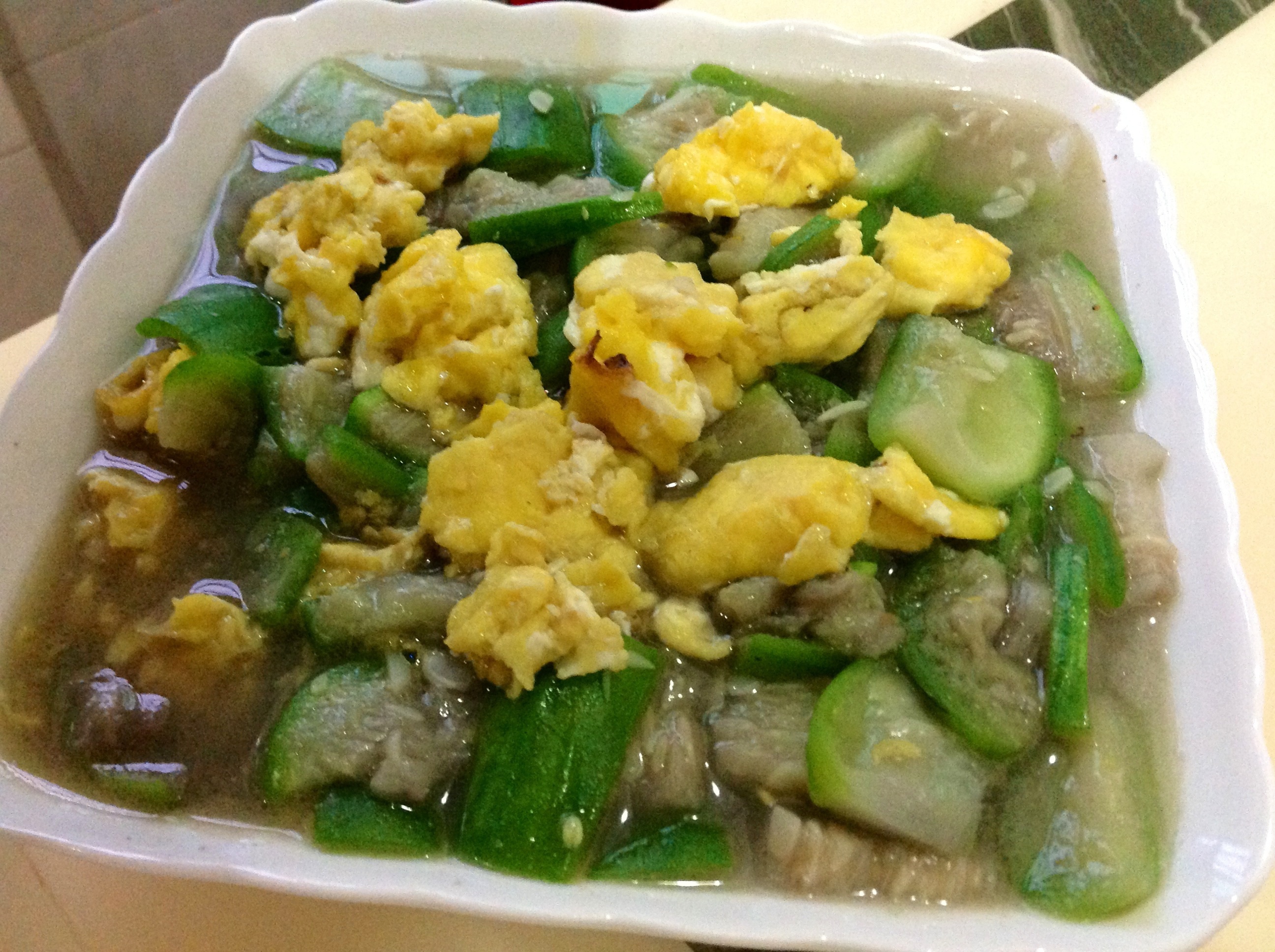 丝瓜炒蛋