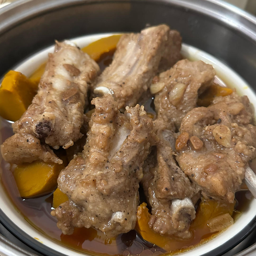 贝贝南瓜蒸排骨