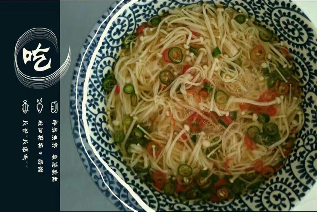 藤椒金针菇的做法