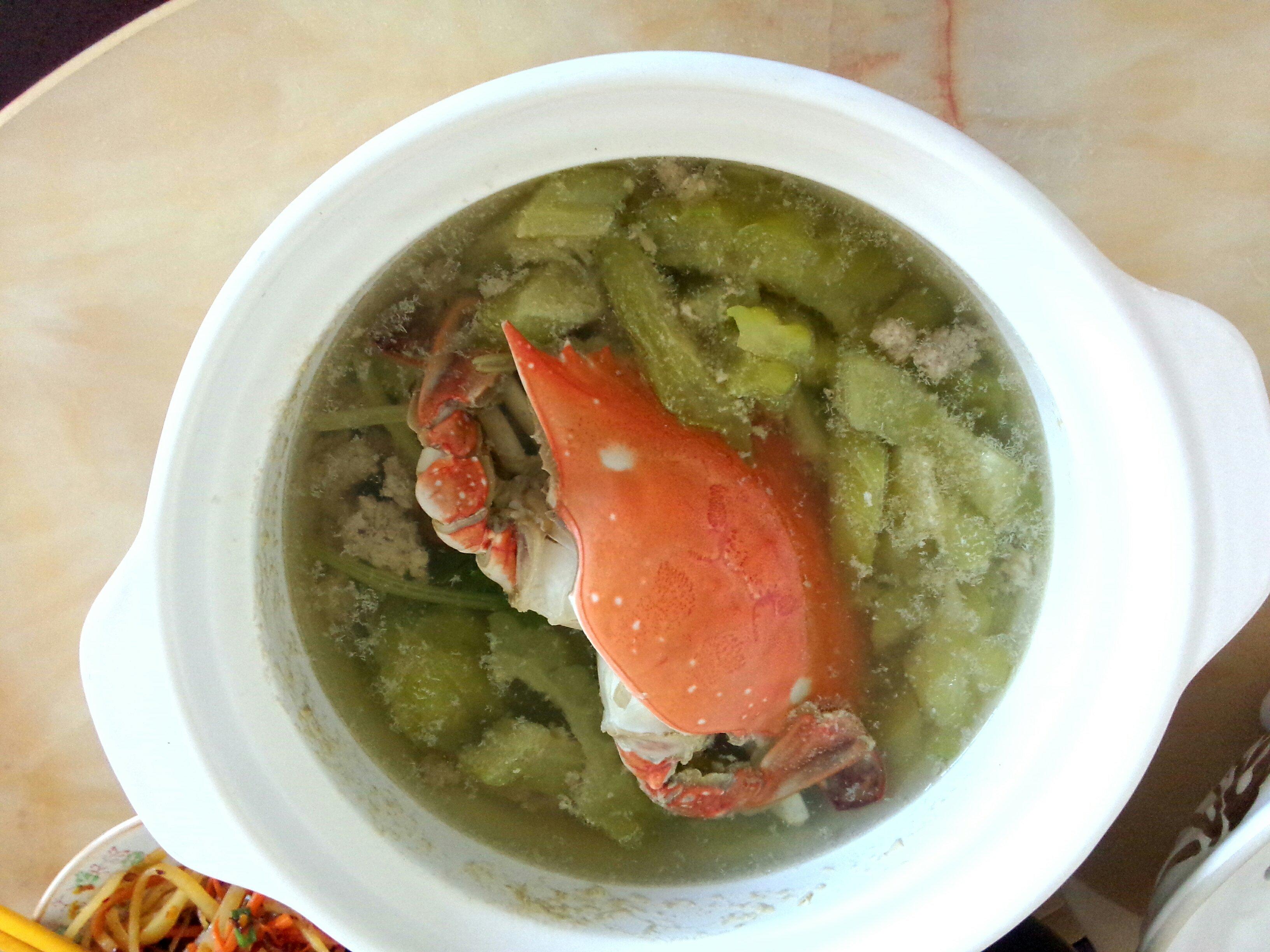 苦瓜螃蟹汤的做法