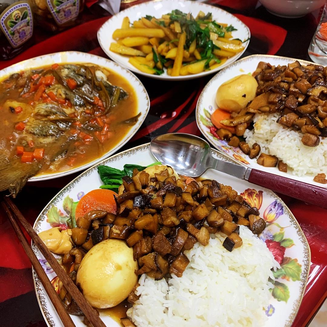 家庭版 卤肉饭