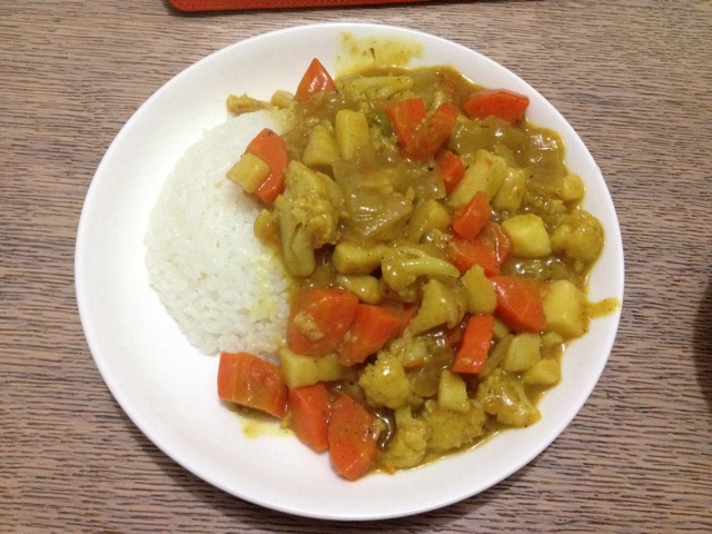 素咖喱饭