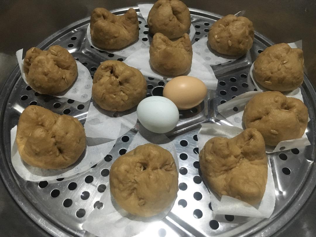 红糖燕麦开花馒头