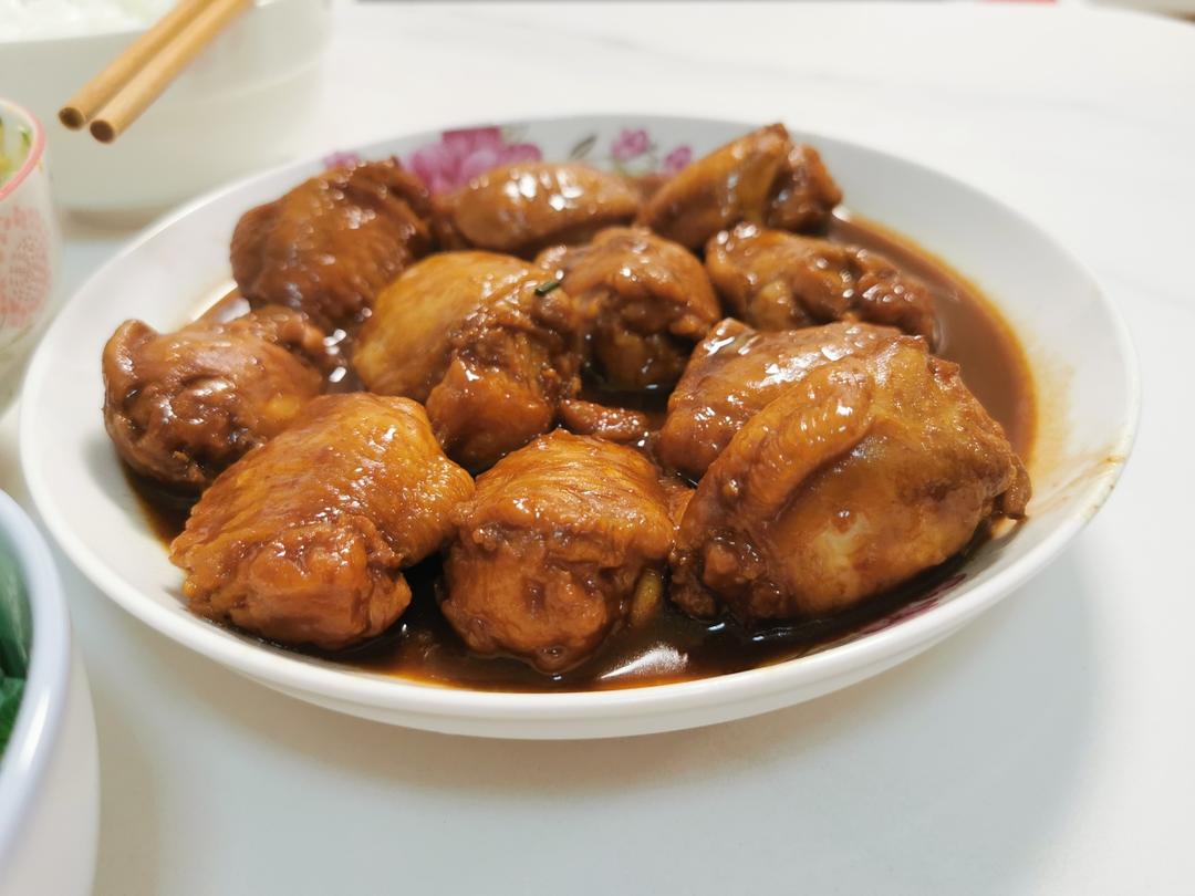 【鸡翅酿虾滑】