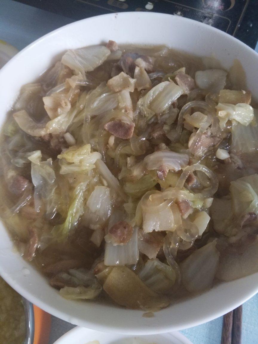 大白菜五花肉炖粉条