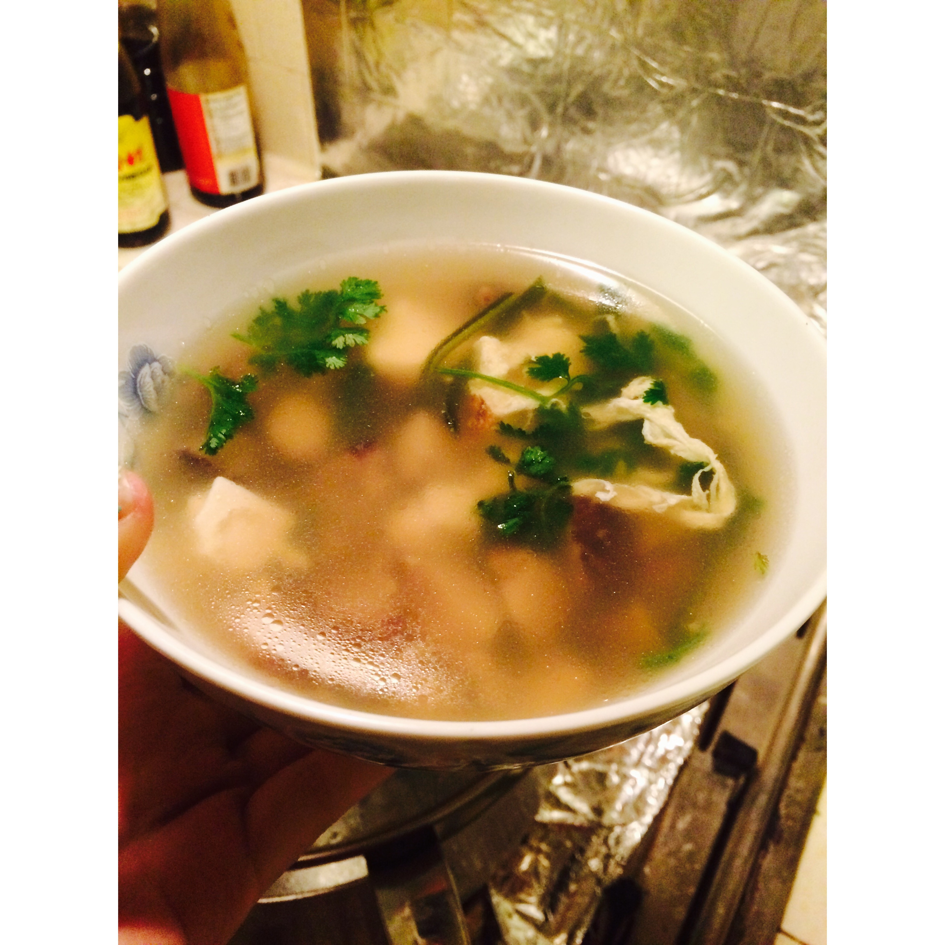 豆腐菌菇海参汤