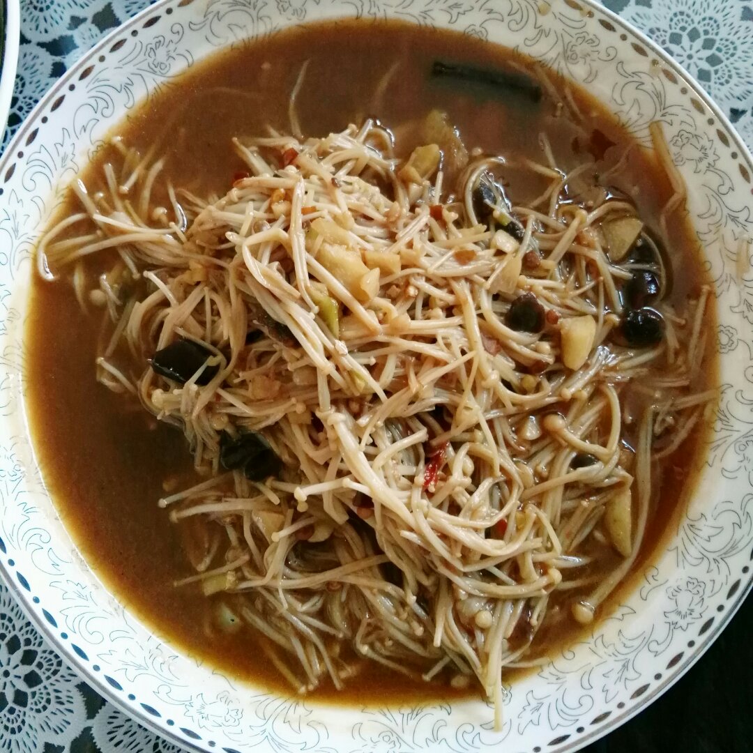 酱炒金针菇