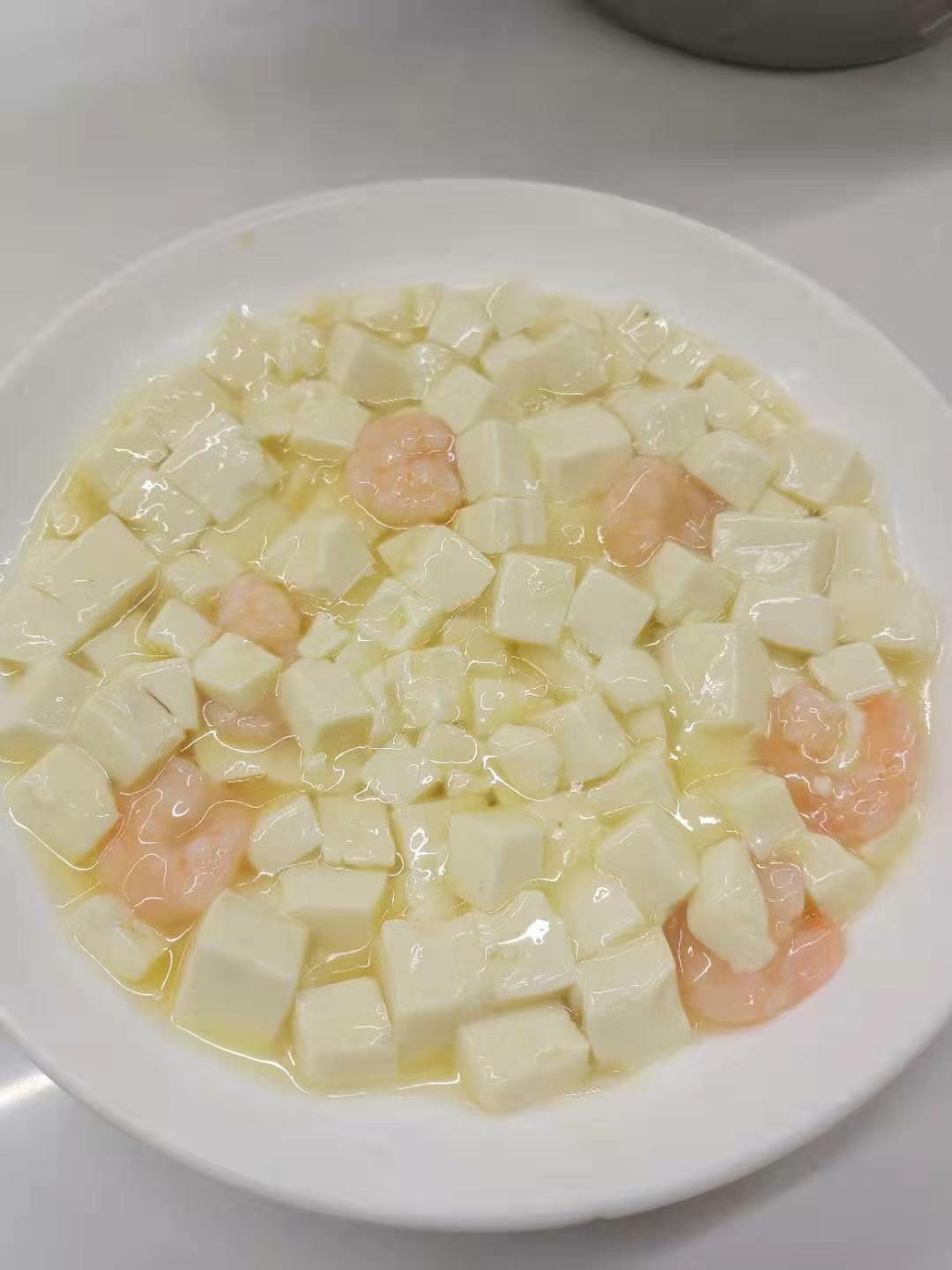 虾仁豆腐的做法