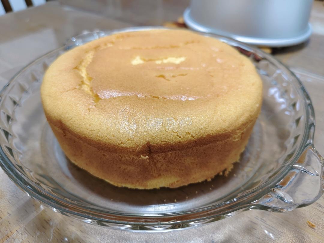 速看！2蛋6寸戚风蛋糕少油少糖/爬的高/气孔丰富大小不一/不塌陷回缩收腰～超级柔软（附8寸配方）