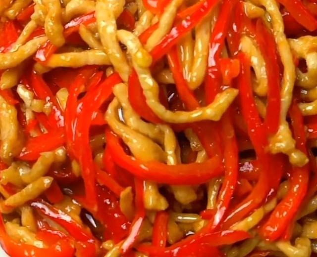 红椒炒肉丝的做法
