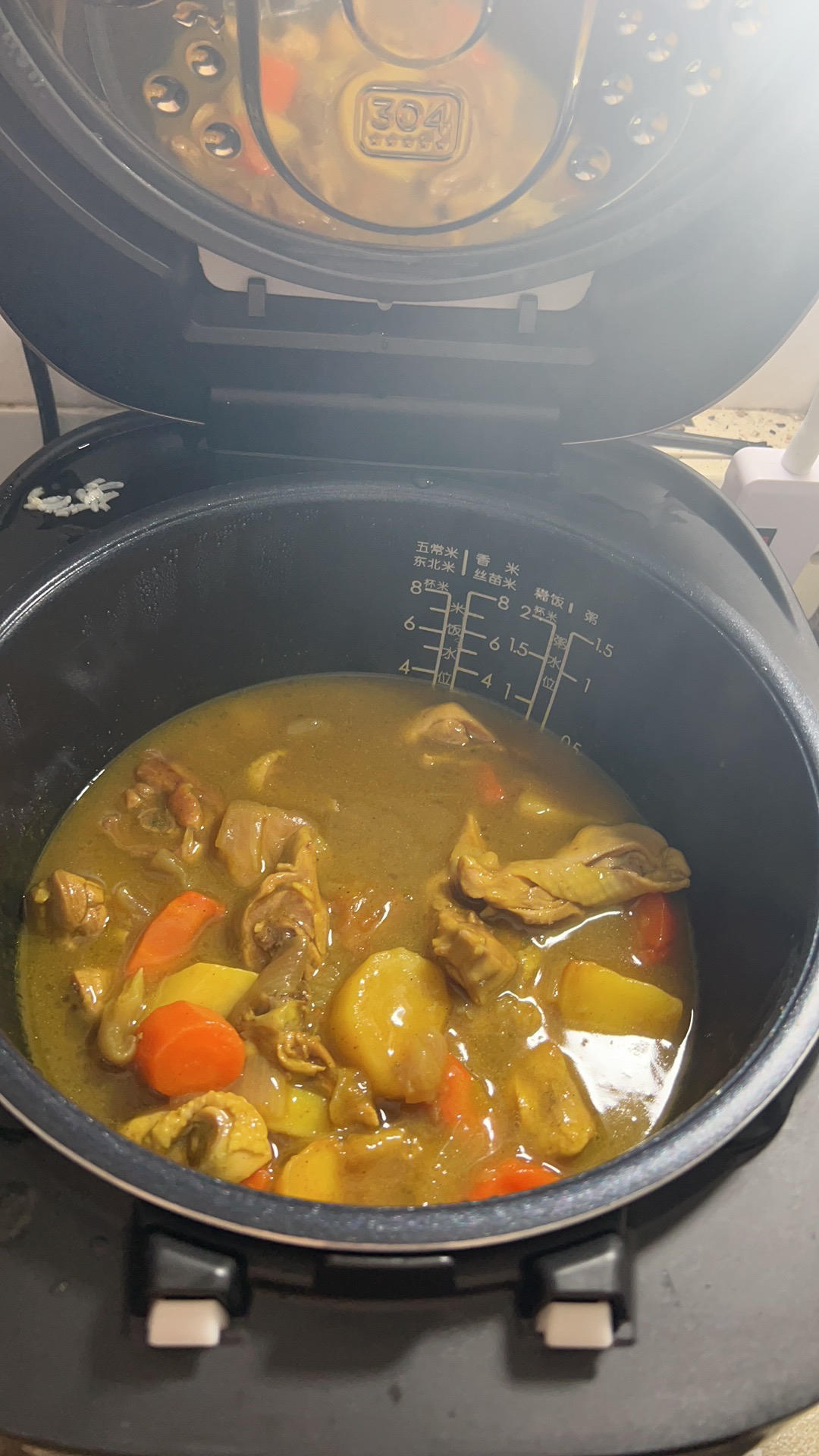 咖喱鸡腿饭