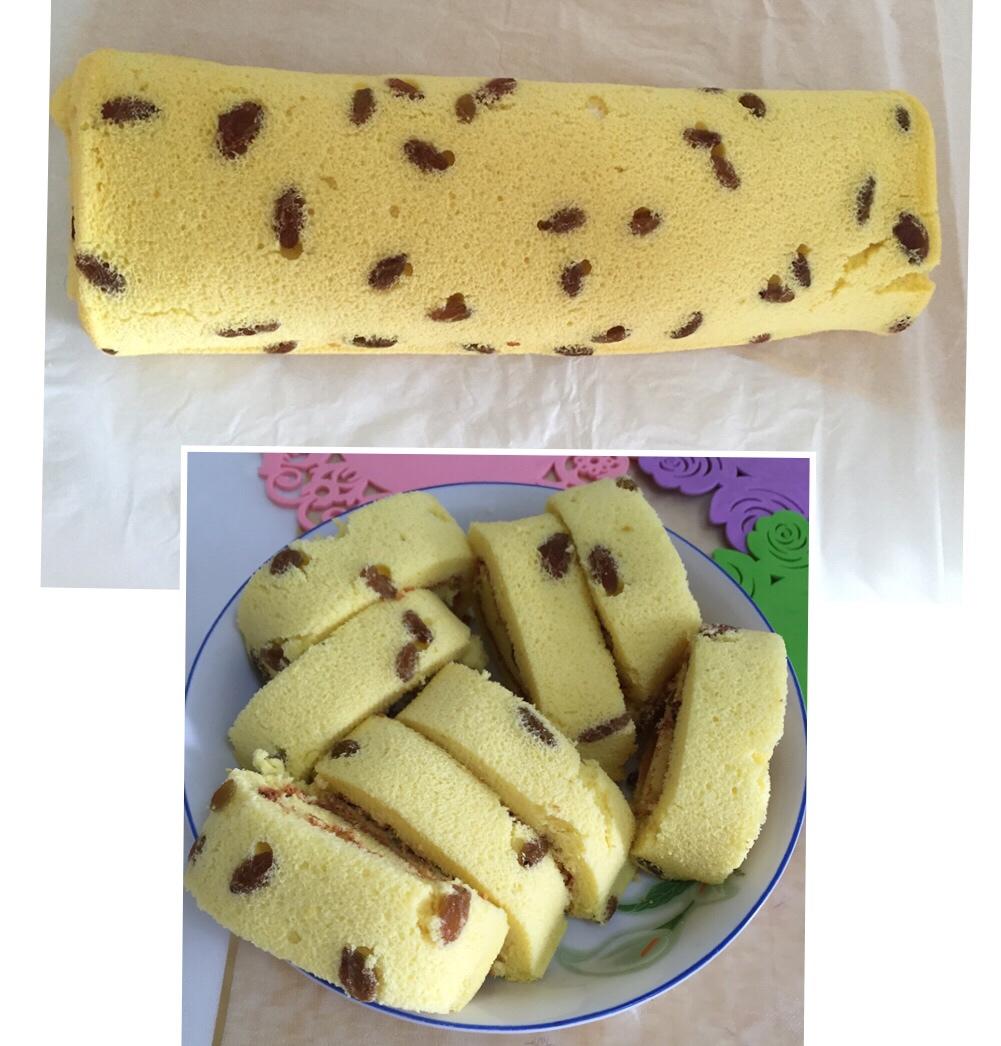葡萄干蛋糕卷