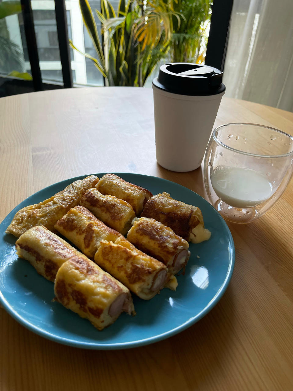 一口爆浆✅10分钟搞定的营养早餐‼️火腿吐司卷