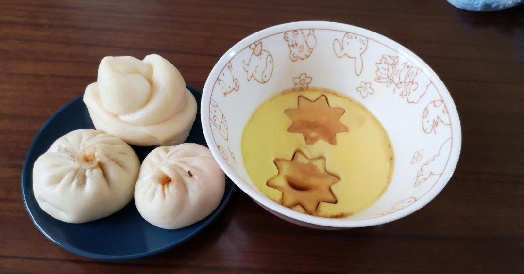 紫薯玫瑰馒头