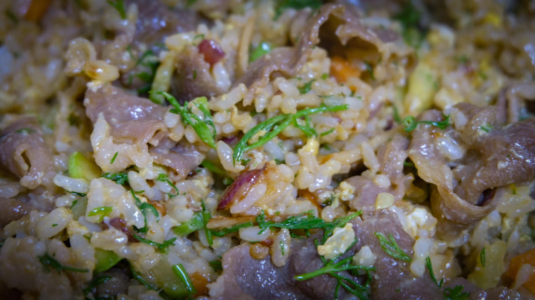 日式肥牛玉米炒饭