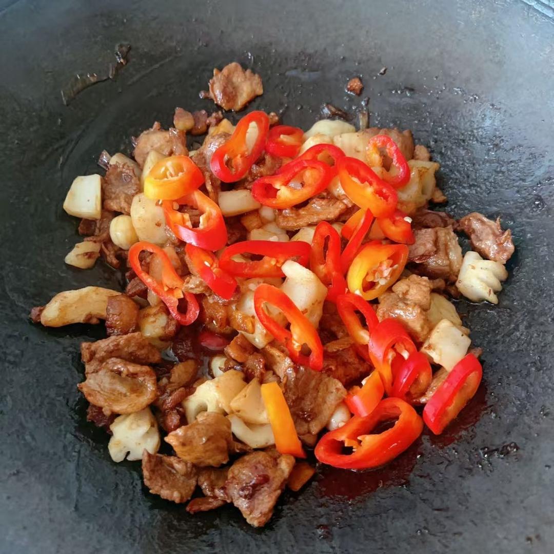 荷塘三宝小炒肉的做法 步骤11