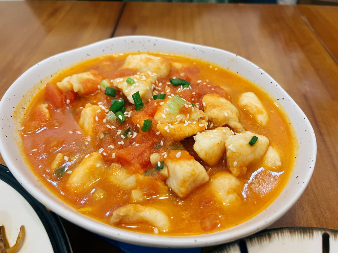 番茄鱼巴沙鱼（也可以用番茄龙利鱼），番茄酱汁超浓郁，营养又下饭！