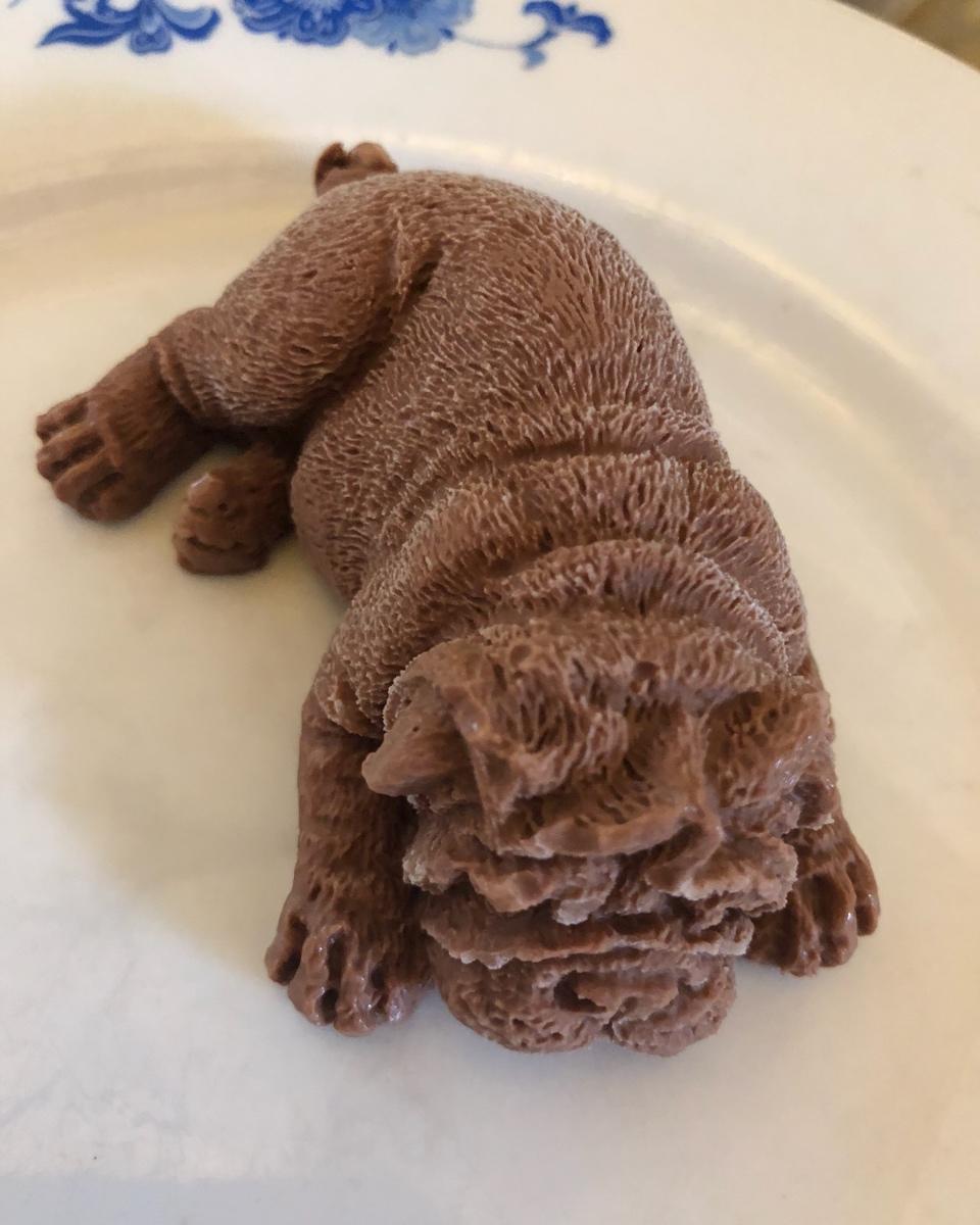 不听不听liao做的法斗巧克力慕斯蛋糕