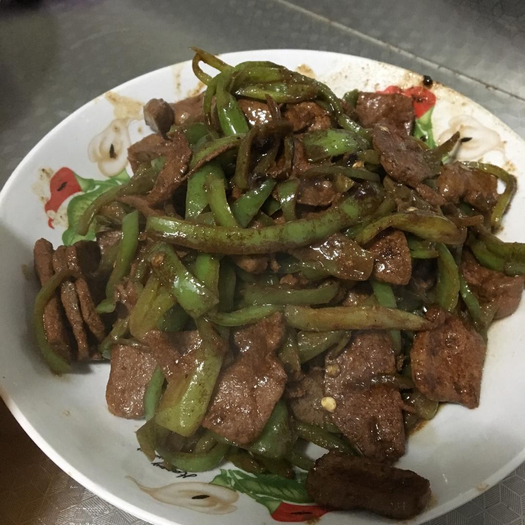 青椒炒猪肝