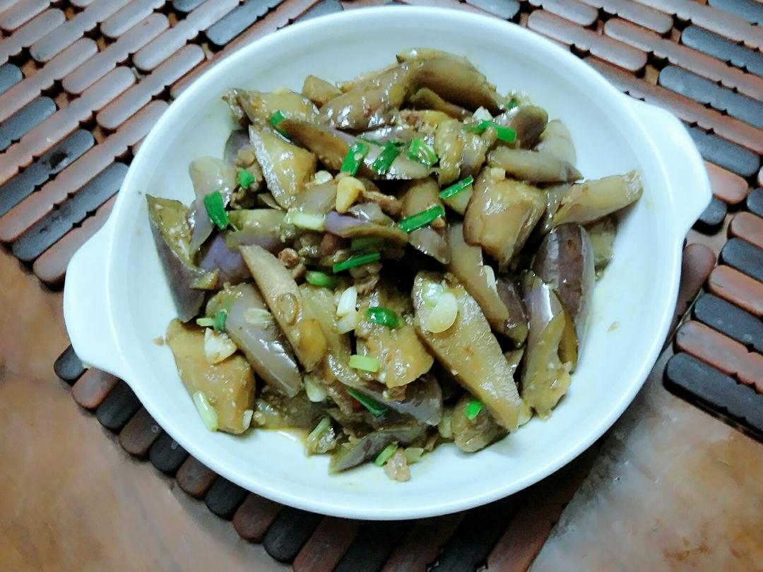 红烧肉沫茄子