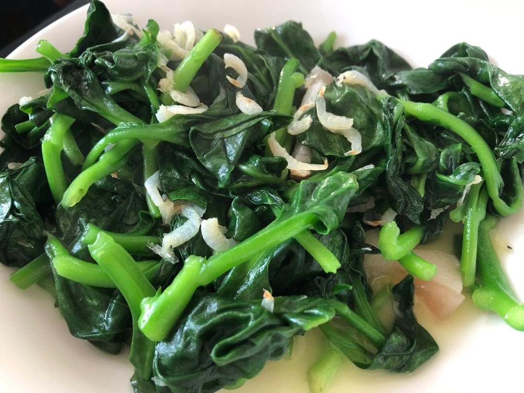 炒紫角叶的做法