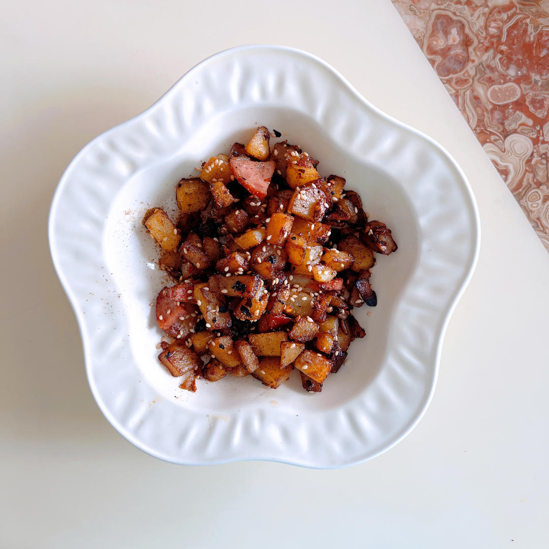 烧烤风味的土豆小香肠