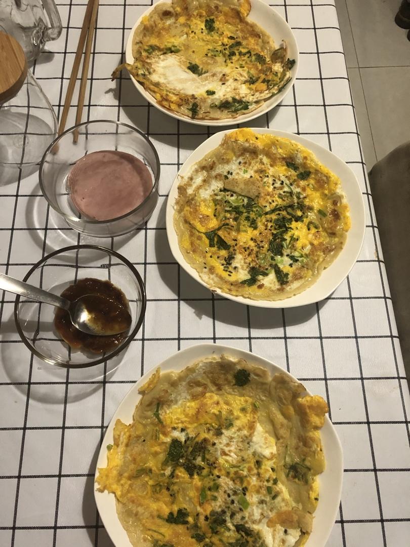葱花鸡蛋饼