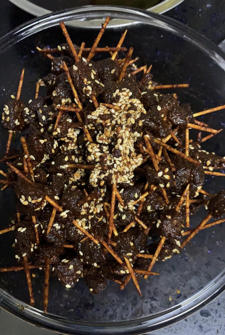 超详细的牙签牛肉