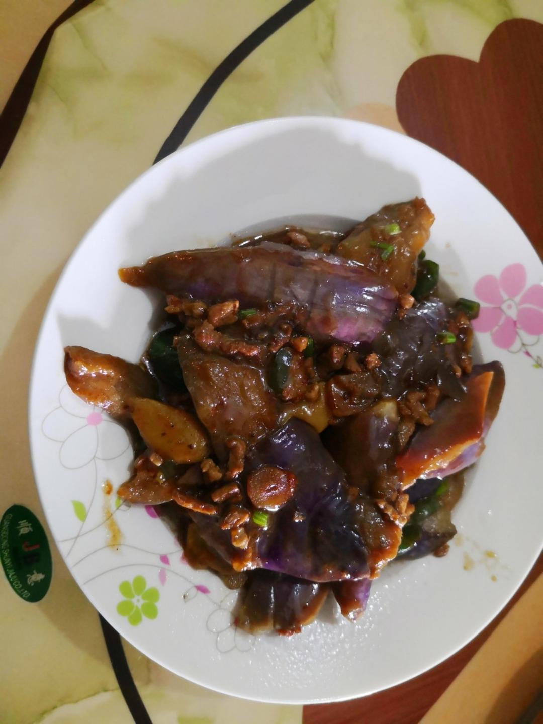 红烧肉沫茄子