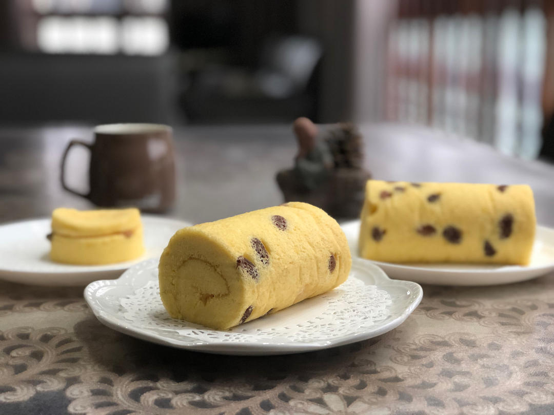 葡萄干蛋糕卷