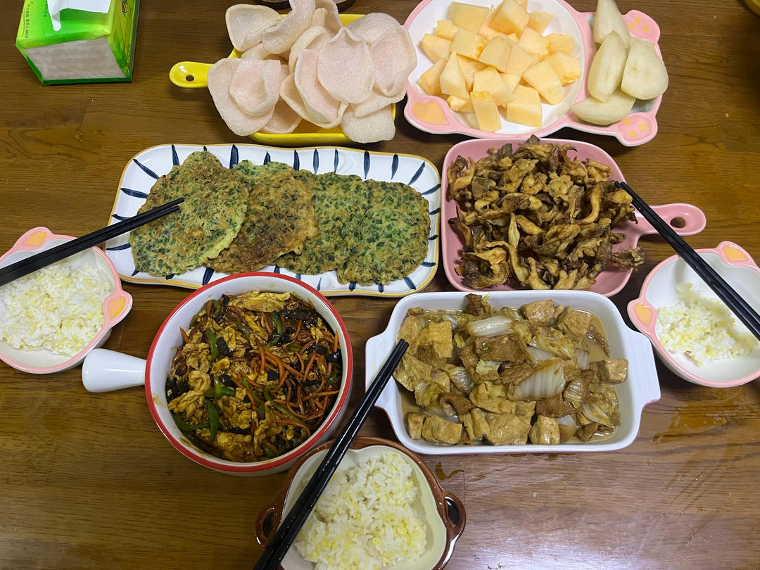 简单的韭菜鸡蛋饼