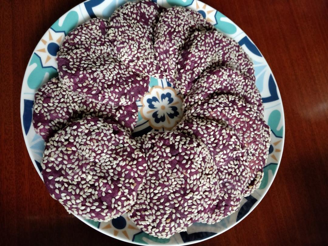 紫薯芝香糯米饼