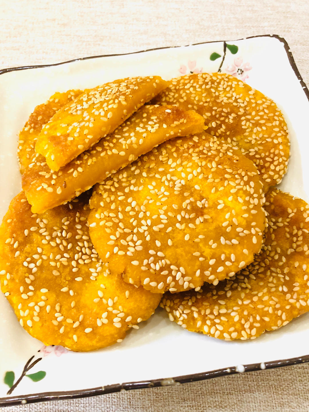 纯素美食｜香糯南瓜饼