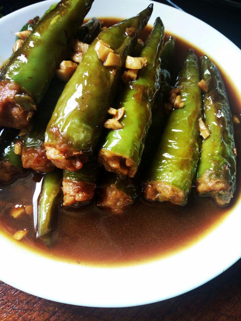 虎皮尖椒酿肉