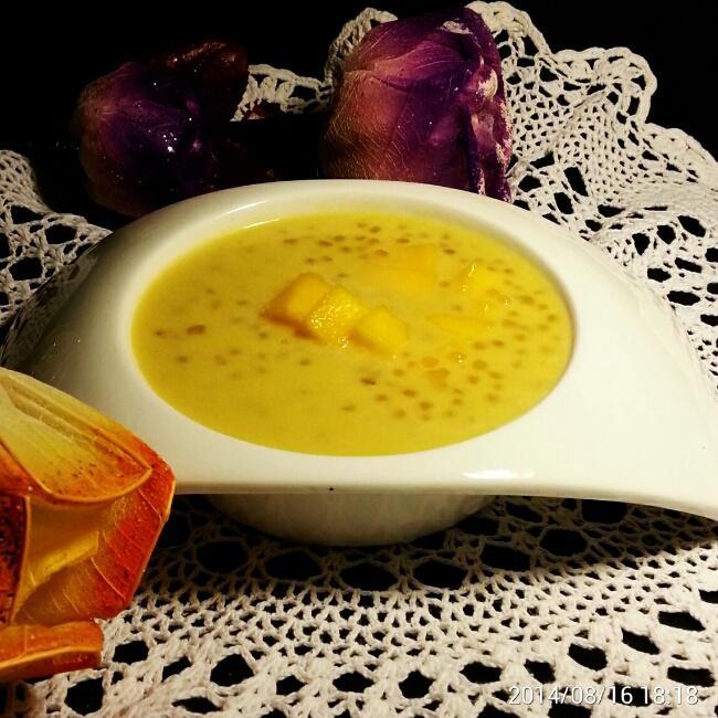 椰汁芒果西米露的做法