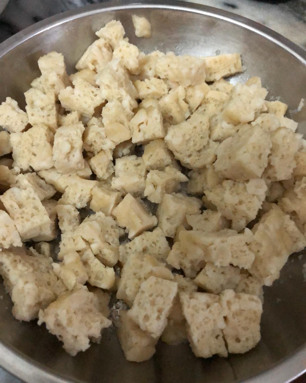 自制面筋，凉皮