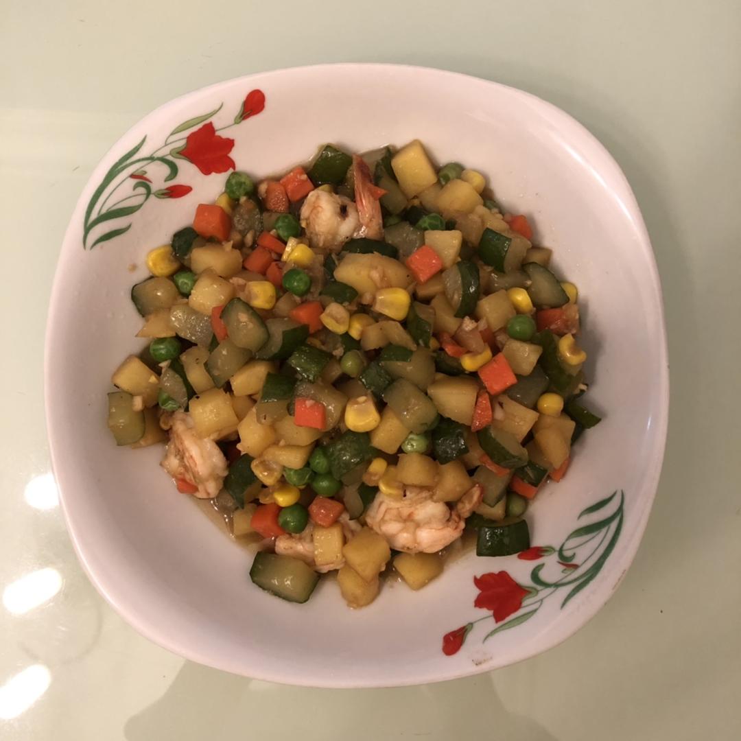 什锦虾仁