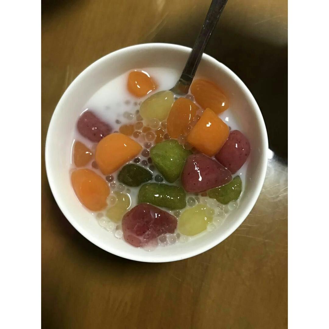 五色椰汁芋圆