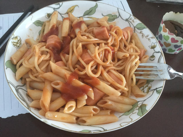 孩子最爱的火腿肠意大利面