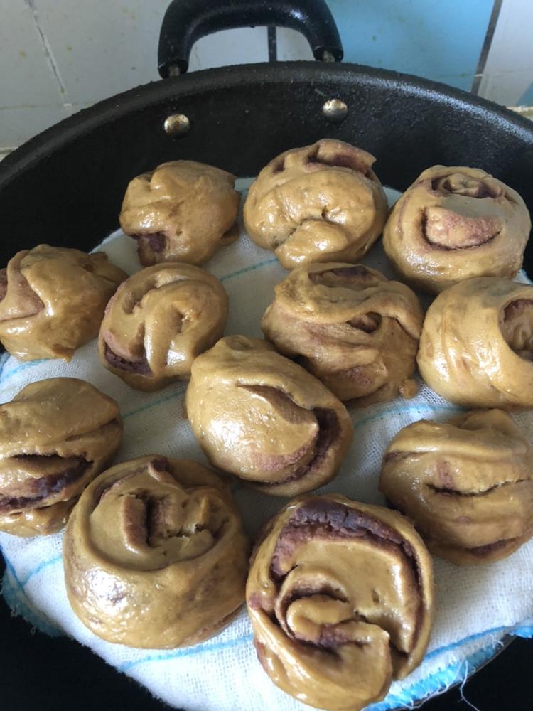 红糖豆沙包/花卷 高筋粉版本