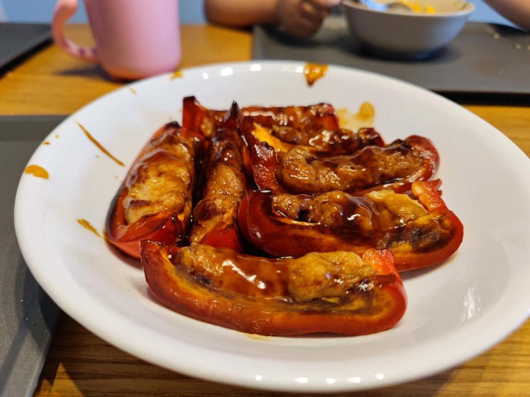 超下饭青椒酿虾滑