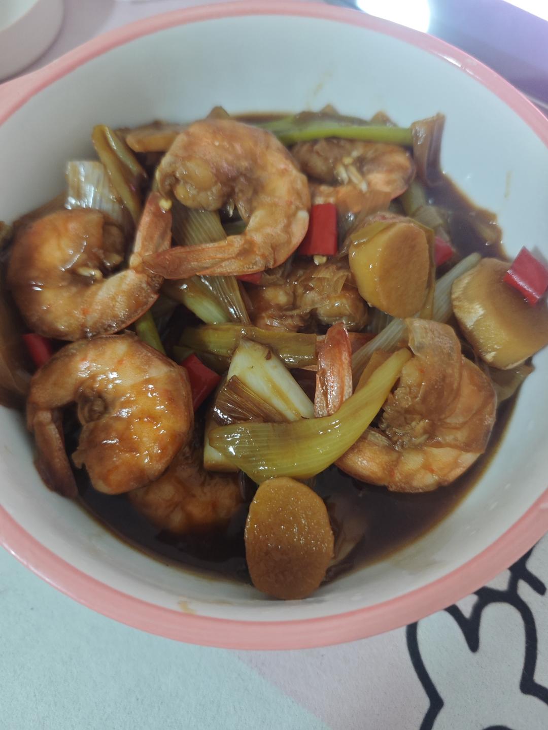 家庭版油焖大虾