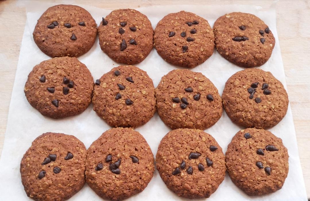 【健康零食】燕麦巧克力奇普饼干