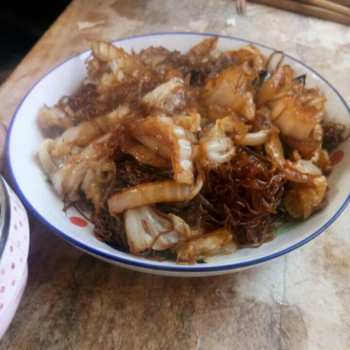 大白菜炒粉丝