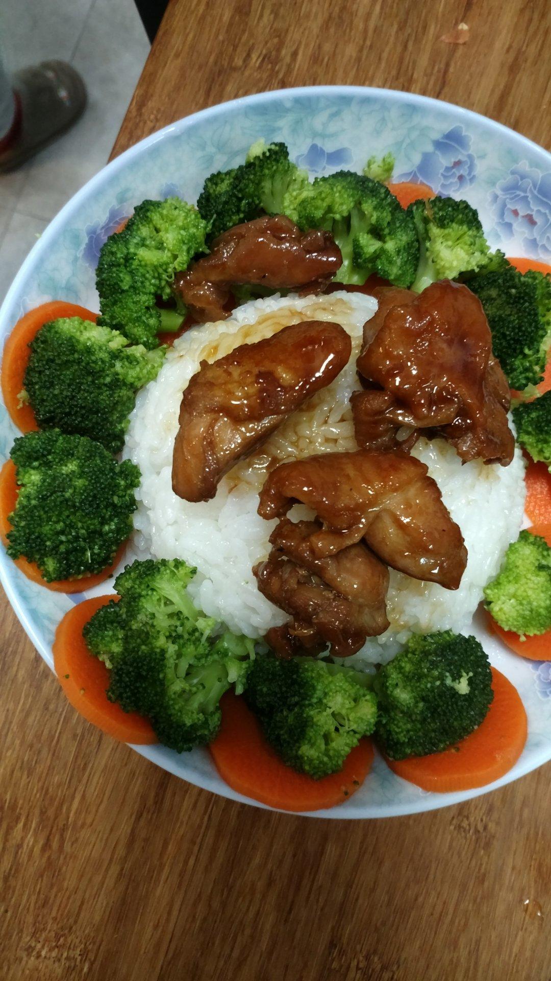 照烧鸡腿饭