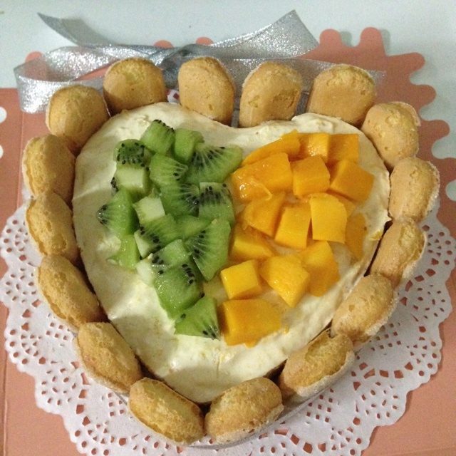 小清新芒果慕斯蛋糕