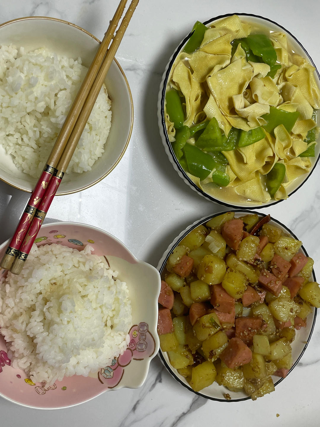 健康低卡家常菜——青椒豆腐皮