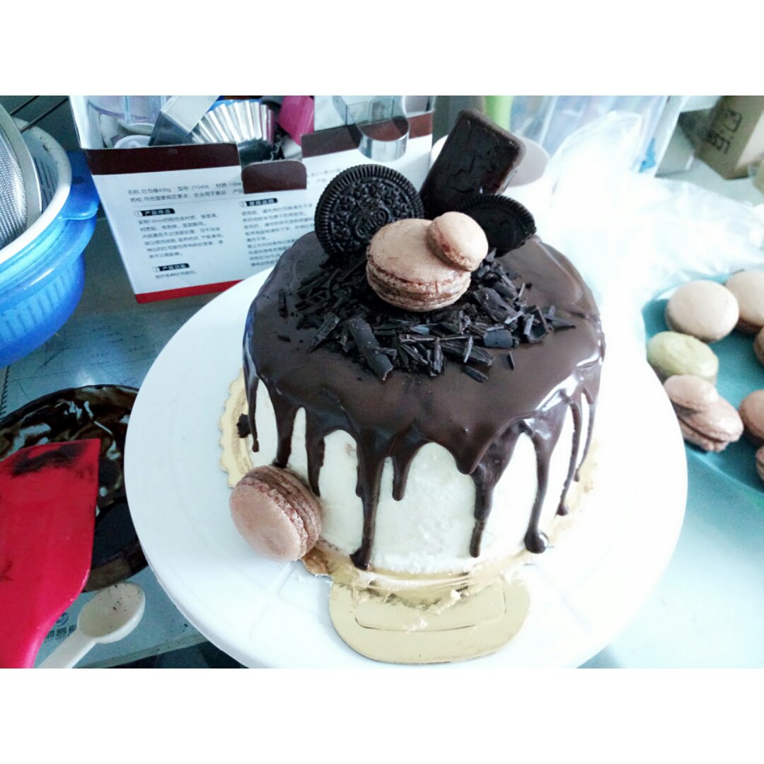 风靡欧美的滴落蛋糕~巧克力盛宴dripping cake