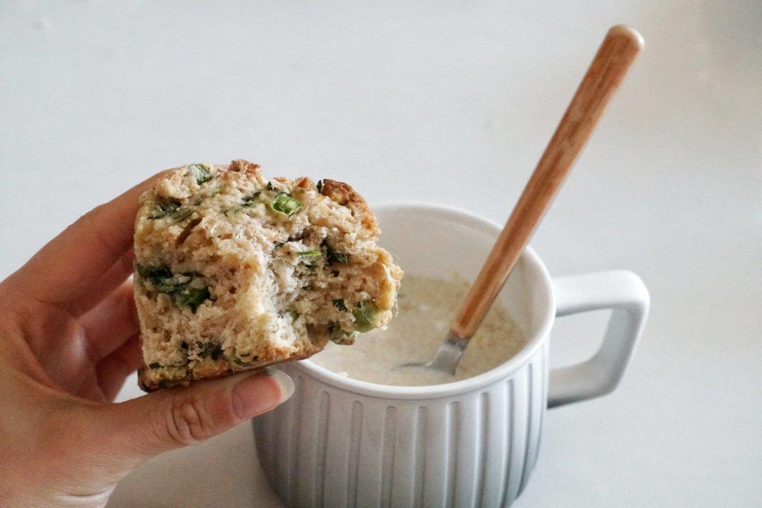 超软田园豆肉松丹波面包——其实是个快手大司康【健康主食】