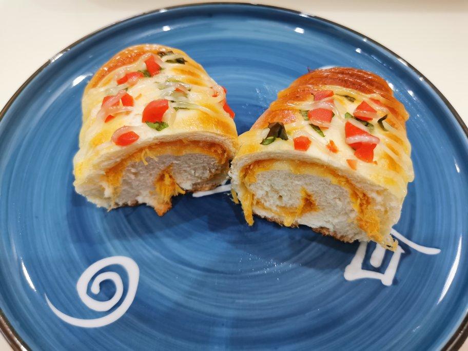 香葱火腿肉松面包